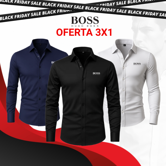 BOSS® Camisas elásticas premium (Oferta 3X1)
